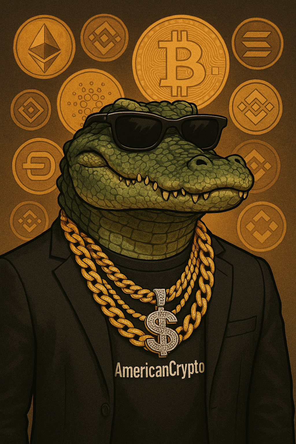AmericanCrypto alligator mascot
